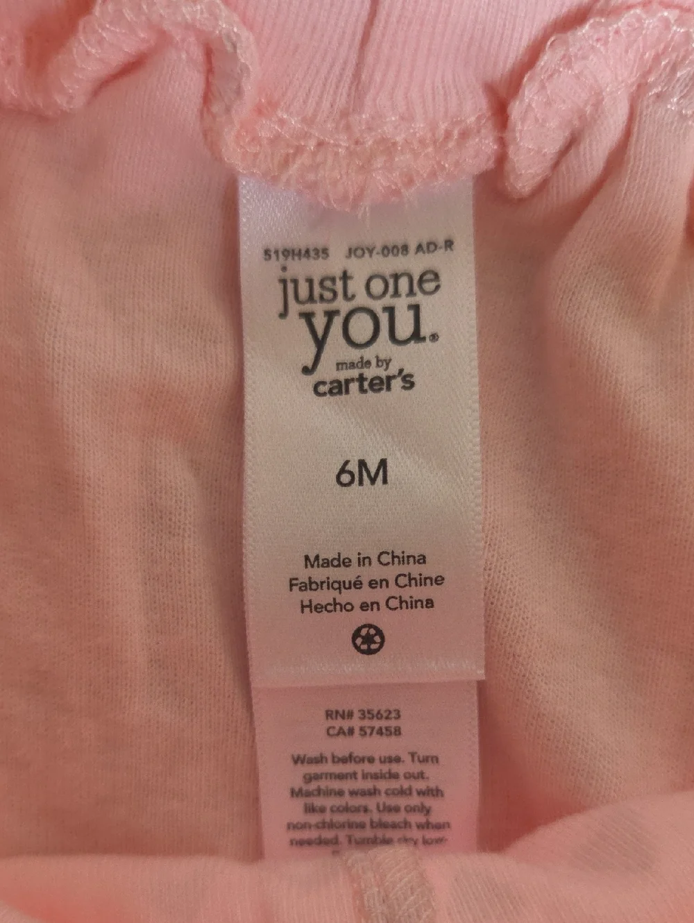 Carter's Baby Girl Pink Tutu Set 6M'Best Little Sister Ever' 2PC